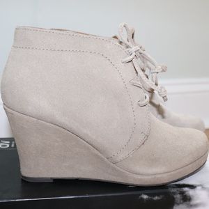 DV Ankle Wedge Suede Bootie